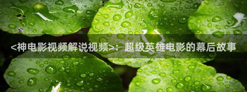 久久久久久国产午夜影院：<神电影视频解说视频>：超级英雄电影的幕后故事
